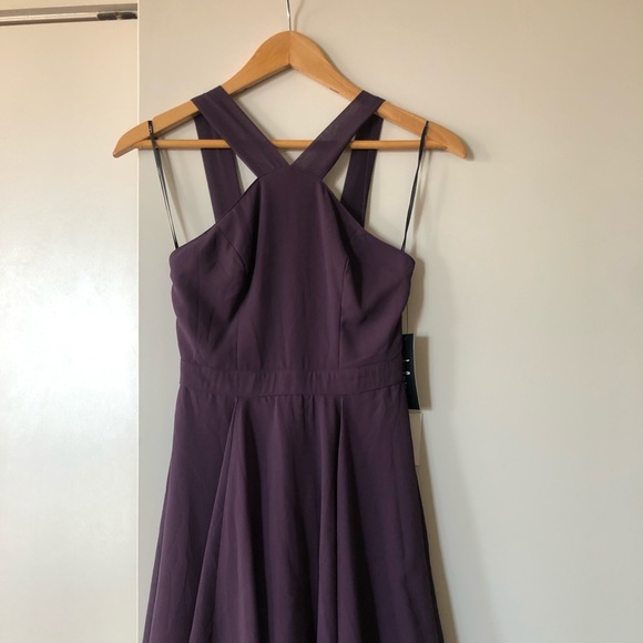 plum skater dress